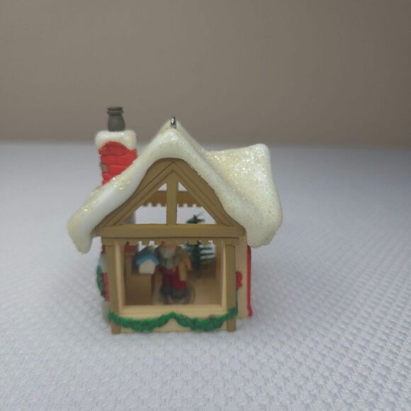 Vintage 80s Hallmark Santas Workshop K. Kringle Glittery Ornament 3D - Picture 4 of 7